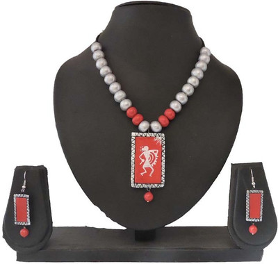 Sudha Creations Terracotta Jewel Set(Multicolor)