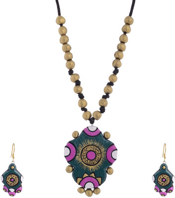 Sudha Creations Terracotta Jewel Set(Multicolor)