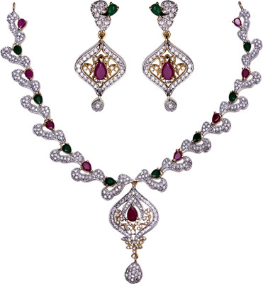 Asset Jewels Alloy Jewel Set(Gold, Silver)