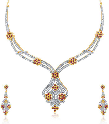 Sukkhi Alloy Jewel Set(Gold, White)