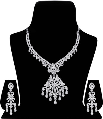 Atasi International Alloy Jewel Set(White)