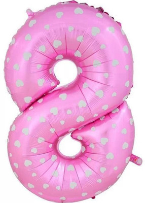 AMFIN Printed 17 Inch, 8 (Eight) Number Foil Balloon For Birthday Party Decoration/ Engagement, Anniversary Party Decoration Balloon(Pink, Pack of 1)
AMFIN Printed 17 Inch, 8 (Eight) Number Foil Balloon For Birthday Party Decoration/ Engagement, Anniversary Party Decoration Balloon(Pink, Pack of 1)