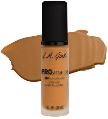 L.A. Girl HD PRO.Matte Foundation- Foundation(Golden Bronze, 30 ml)