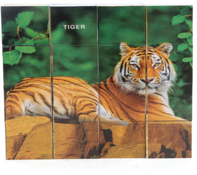 Ratnas EDU.PUZZLE CUBE W.ANIMAL PVC(Multicolor)