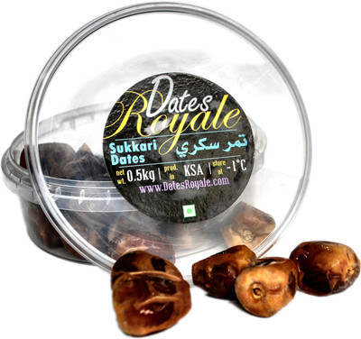 DatesRoyale Original Sukkari Saudi Arabian Dates(500 g, Box)