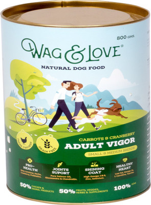 Wag & Love Wag & Love Natural Dry Dog Food, Small & Medium Breed Adult Fruit, Meat 0.8 kg Dry Dog Food(Pack of 2)
Wag & Love Wag & Love Natural Dry Dog Food, Small & Medium Breed Adult Fruit, Meat 0.8 kg Dry Dog Food(Pack of 2)