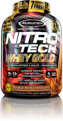 Muscletech Performance Series Nitrotech 100% Whey Gold Whey Protein(2.51 kg, Double Rich Choclate)
Muscletech Performance Series Nitrotech 100% Whey Gold Whey Protein(2.51 kg, Double Rich Choclate)