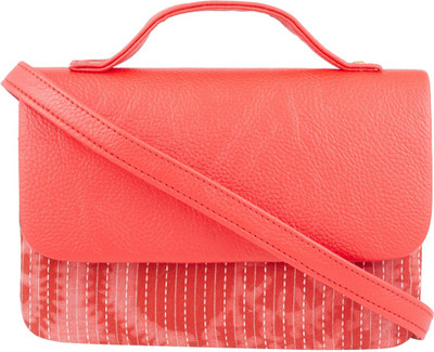 TARUSA Women Casual Pink Cotton Sling Bag