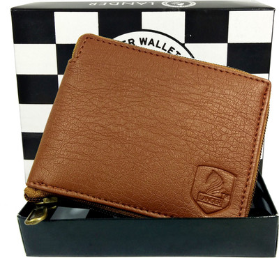 LANDER Men Tan Artificial Leather Wallet(4 Card Slots)