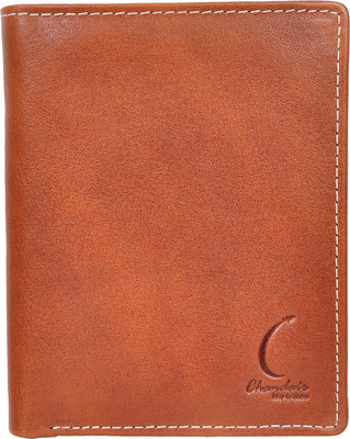 Chandair Men Brown Genuine Leather Wallet(7 Card Slots), Syrup brown