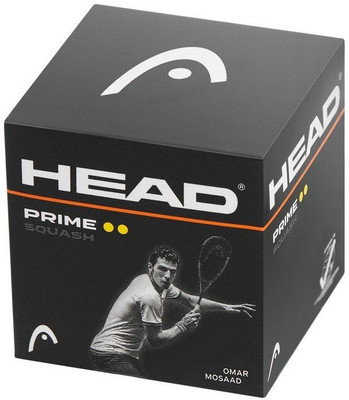 Head SQUASH PRIME Squash Ball(Pack of 1, Black)