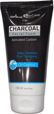 Biocare Charcoal Facial Wash Activated Carbon Face Wash(150 ml)