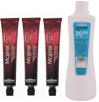 L'Oreal Hair Colour Majirel No. 1 Black With Oxydant Creme 20 Vol 6% Developer (Pack of 4) Hair Color(Majirel No. 1 Black)
L'Oreal Hair Colour Majirel No. 1 Black With Oxydant Creme 20 Vol 6% Developer (Pack of 4) Hair Color(Majirel No. 1 Black)