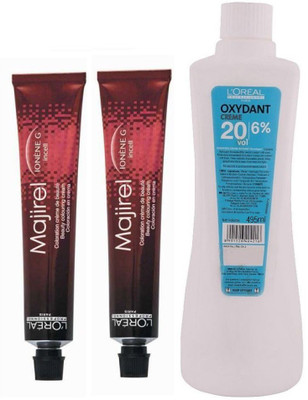 L'Oreal Hair Colour Majirel No. 1 Black With Oxydant Creme 20 Vol 6% Developer (Pack of 3) Hair Color(Majirel No. 1 Black)
L'Oreal Hair Colour Majirel No. 1 Black With Oxydant Creme 20 Vol 6% Developer (Pack of 3) Hair Color(Majirel No. 1 Black)
