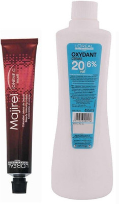 L'Oreal Hair Colour Majirel No. 1 Black With Oxydant Creme 20 Vol 6% Developer Hair Color(Majirel No. 1 Black)
L'Oreal Hair Colour Majirel No. 1 Black With Oxydant Creme 20 Vol 6% Developer Hair Color(Majirel No. 1 Black)