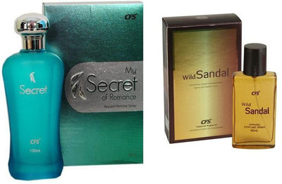 CFS Perfume CFS My Secret of Romance Perfume 100 ML + CFS Wild Sandal Perfume 40 ML Perfume - 140 ml(For Men & Women)
CFS Perfume CFS My Secret of Romance Perfume 100 ML + CFS Wild Sandal Perfume 40 ML Perfume - 140 ml(For Men & Women)