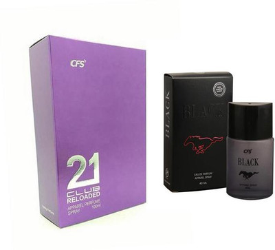 CFS Perfume CFS 21 Club Reloaded Magenta Perfume 100 ML + CFS Black Perfume 40 ML Perfume - 140 ml(For Men & Women)
CFS Perfume CFS 21 Club Reloaded Magenta Perfume 100 ML + CFS Black Perfume 40 ML Perfume - 140 ml(For Men & Women)