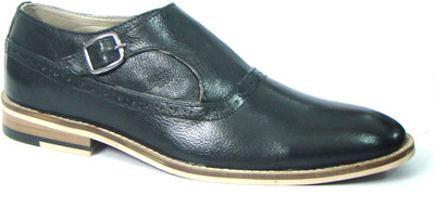 ASM HU112A Monk Strap For Men(Green, Black