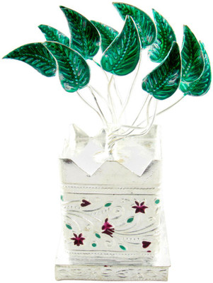 GoldGiftIdeas Artificial Tulsi Plant, Pooja Items for Home, Decorative Showpiece - 5 cm(Silver Plated, Silver)
GoldGiftIdeas Artificial Tulsi Plant, Pooja Items for Home, Decorative Showpiece - 5 cm(Silver Plated, Silver)