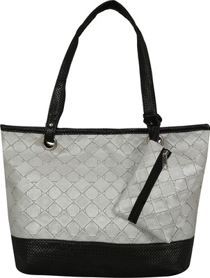 LE CUERO Women Casual Grey PU Shoulder Bag