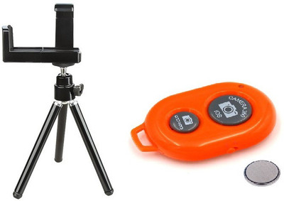ReTrack Adjustable Mini Mobile Camera Stand Clip Bracket Holder With Bluetooth Shutter Tripod(Black, Orange, Supports Up to 500 g)
ReTrack Adjustable Mini Mobile Camera Stand Clip Bracket Holder With Bluetooth Shutter Tripod(Black, Orange, Supports Up to 500 g)