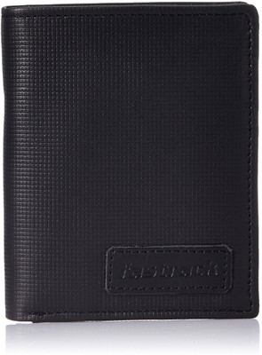 Fastrack Men Black Genuine Leather Wallet(2 Card Slots)