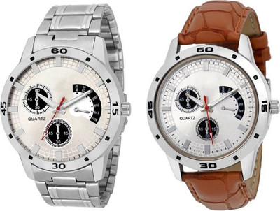 HN Enterprise Combo2 New Casual Edition Brown Analog Watch - For Men