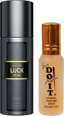 Avon Anew luck body spray for him 150 (21903) with one do it perfume 30 ml(Set of 2)
Avon Anew luck body spray for him 150 (21903) with one do it perfume 30 ml(Set of 2)