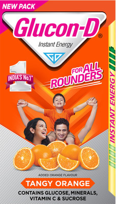 Glucon-D Tangy Orange Energy Drink(Orange Flavored)