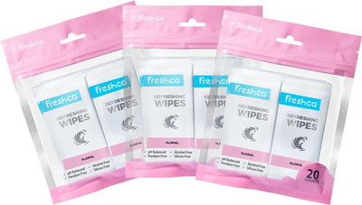 Freshca Zip Bag - Floral(Pack of 60)