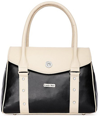 Lady bar Hand-held Bag(Blue, Beige), Beige;blue