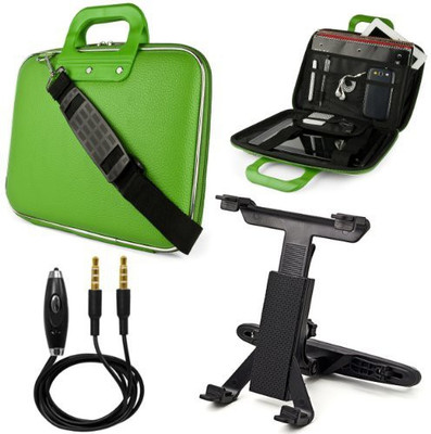 SumacLife 11 inch Laptop Messenger Bag(Green)