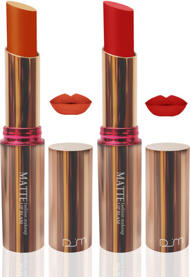 femina09 cosmetics makeup velvet matte Enriched with Vitamin E lipstick orange red fashion collection combo set of 2 (orange,red, 10 g)
femina09 cosmetics makeup velvet matte Enriched with Vitamin E lipstick orange red fashion collection combo set of 2 (orange,red, 10 g)