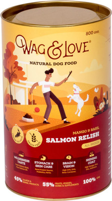 Wag & Love Fresh Salmon Based Natural Dry Dog Food for All Breeds Chicken, Fruit, Meat 0.8 kg Dry Dog Food(Pack of 2)
Wag & Love Fresh Salmon Based Natural Dry Dog Food for All Breeds Chicken, Fruit, Meat 0.8 kg Dry Dog Food(Pack of 2)
