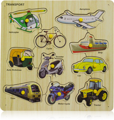 Akshat WOODEN PEOPLE MOVERS PEG PUZZLE BY A TERRIFIC SENSORY WAY TO LEARN THE SHAPES & SIZES OF 10 DIFFERENT PEOPLE MOVERS(10 Pieces)
Akshat WOODEN PEOPLE MOVERS PEG PUZZLE BY A TERRIFIC SENSORY WAY TO LEARN THE SHAPES & SIZES OF 10 DIFFERENT PEOPLE MOVERS(10 Pieces)