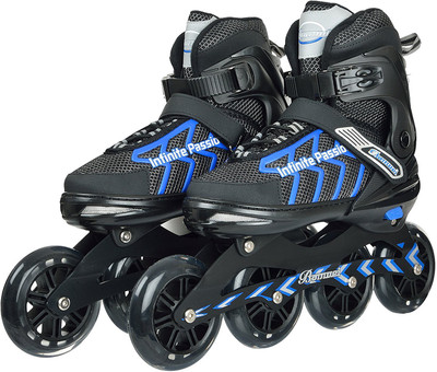 Iris 100 mm Banwei Carbon-Steel Adjustable In-line Skates - Size 1-3.5 UK(Multicolor), Blue;black
Iris 100 mm Banwei Carbon-Steel Adjustable In-line Skates - Size 1-3.5 UK(Multicolor), Blue;black