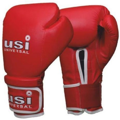 USI 612 Reliance Boxing Gloves 10oz Boxing Gloves (Free Size, Red)
