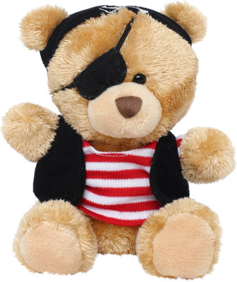 Keel Pipp the Bear Pirate Super Cuddly Soft Toy - 10 cm(Multicolor)