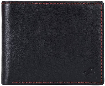Fastrack Men Black Genuine Leather Wallet(6 Card Slots)