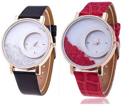 Freny Exim New stylish attractive combo watch black red movable diamond beads Big dials thick New stylish leather strap womens watch Stylish designer Watch - For Girls
Freny Exim New stylish attractive combo watch black red movable diamond beads Big dials thick New stylish leather strap womens watch Stylish designer Watch - For Girls