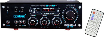 Ke Krown Cortina Series CE-6000 Home DJ Series 2 Channel 3055 Transistor Karaoke Amp with Bluetooth & USB Media Player 10000 W AV Power Amplifier (Black) 100 W AV Power Amplifier(Black)
Ke Krown Cortina Series CE-6000 Home DJ Series 2 Channel 3055 Transistor Karaoke Amp with Bluetooth & USB Media Player 10000 W AV Power Amplifier (Black) 100 W AV Power Amplifier(Black)
