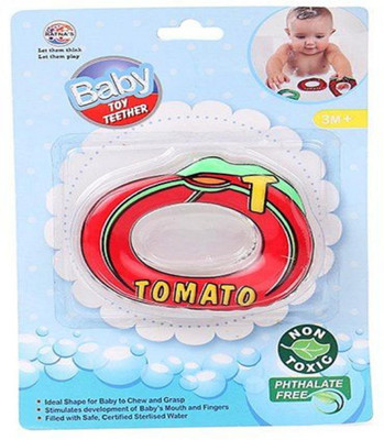 Ratnas BABY TOY TEETHER TOMATO Rattle(Multicolor)