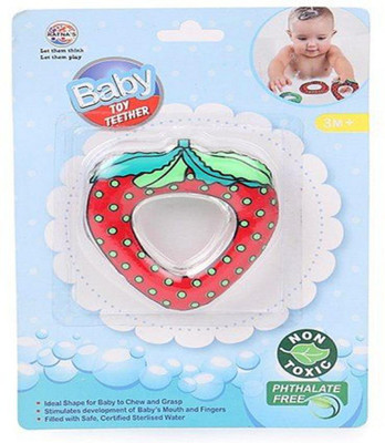 Ratnas BABY TOY TEETHER STRAWBERRY Rattle(Multicolor)