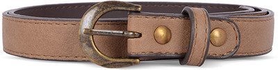 Baggit Women Casual Brown Synthetic Belt, Taupe