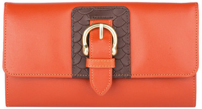 Hidesign Casual Orange Clutch