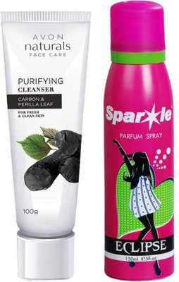 Avon Anew Carbon Deep Clear Cleanser 100 ml (21939) With one sparkle perfume spray 150 ml(Set of 2)
Avon Anew Carbon Deep Clear Cleanser 100 ml (21939) With one sparkle perfume spray 150 ml(Set of 2)