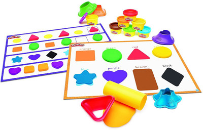 Play-Doh Shape and Learn Colours and Shapes(Multicolor)