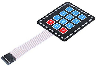Generic Iduino Arduino Compatible 3X4 4X3 Matrix Membrane 12 Buttons Control Panel Single-Chip Expansion Keypad(Multicolor)