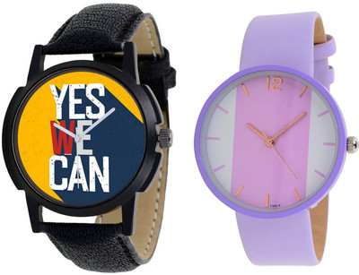 NUBELA Combo Of 2 Analog Watch For Mens And Womens FF007-AR104 Watch - For Couple