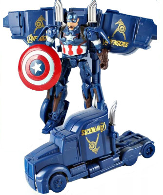 TALKING GANESHA Avengers 2 Age of Ultron Transformation Deformation Car Truck Action Figure 18cms Transformers Toy - (Captain America)(Multicolor)
TALKING GANESHA Avengers 2 Age of Ultron Transformation Deformation Car Truck Action Figure 18cms Transformers Toy - (Captain America)(Multicolor)